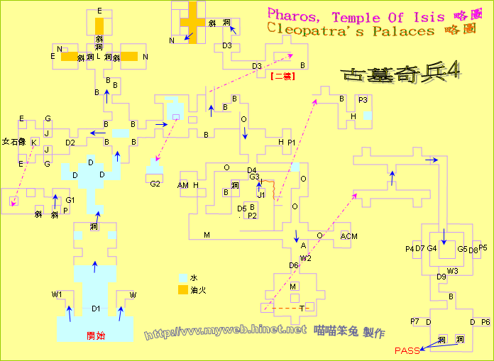 古墓奇兵4～Pharos, Temple Of Isis & Cleopatra's Palaces 略圖