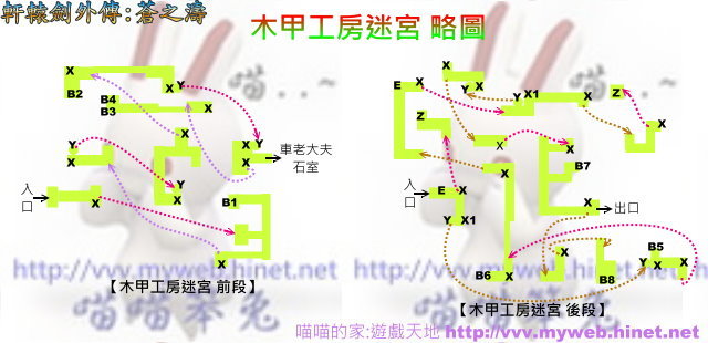 軒轅劍外傳-蒼之濤 ~ 木甲工房迷宮 略圖